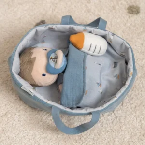 בובת תינוקת ג’ים בעריסה Little Dutch