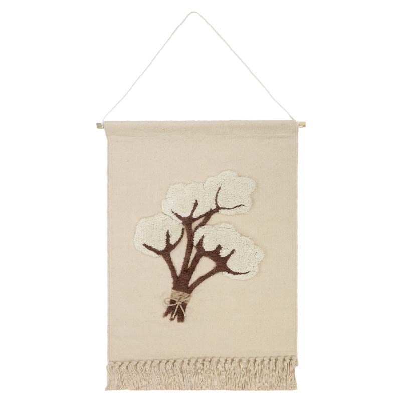 אריג לתלייה- פרחי כותנה