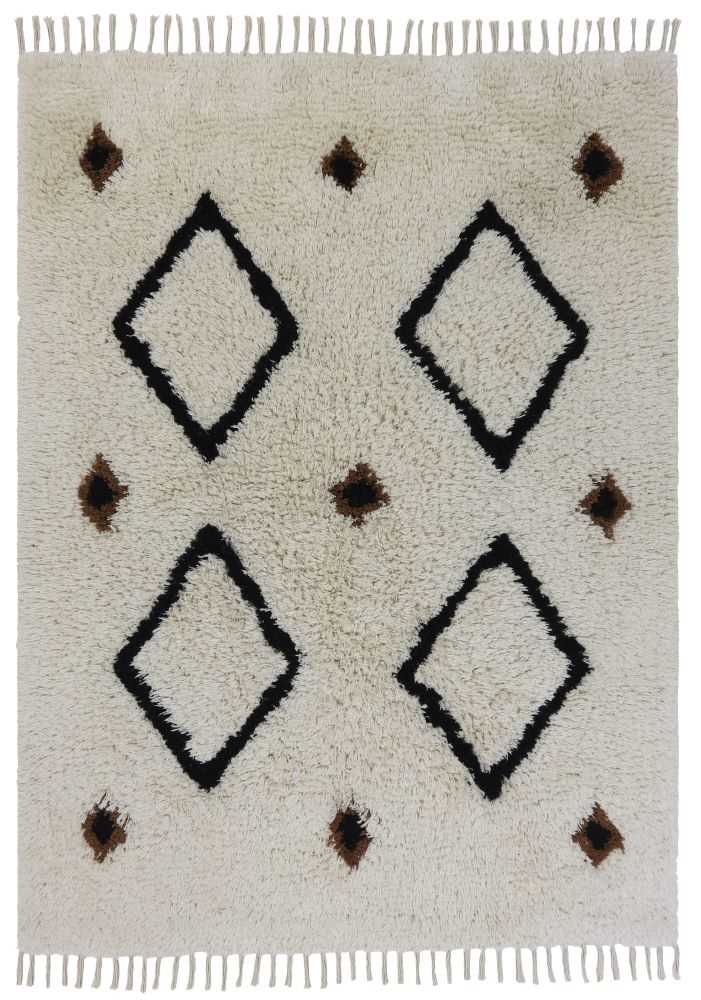 שטיח מעויינים שחורים
