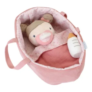בובת תינוקת רוזה בעריסה Little Dutch