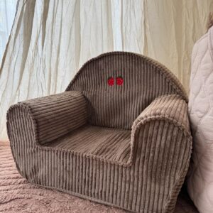 כורסא לילדים- קורדרוי שוקולד תות