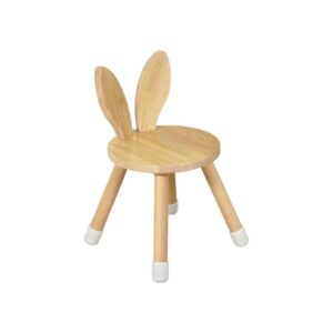 כסא ארנב מעץ לילדים