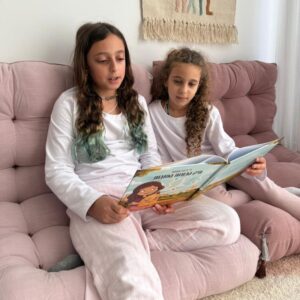 כרית רביצה פשתן ויסקוזה- צבע ורוד בהיר