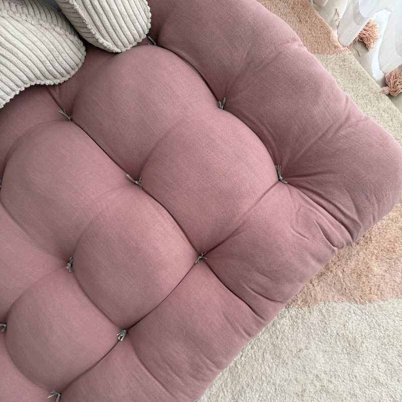 כרית רביצה פשתן ויסקוזה- ורוד וינטאג' – תמונה 3