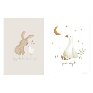 פוסטר A3 ארנבון ואווז Little Dutch